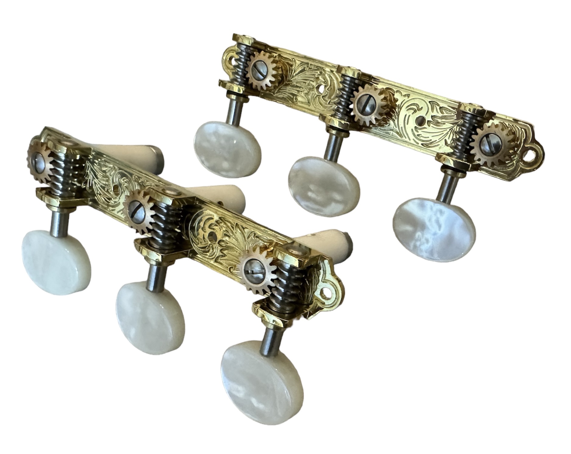 Slone Tunning Machines / Leaf Bright Brass / Pearloid / White Roller