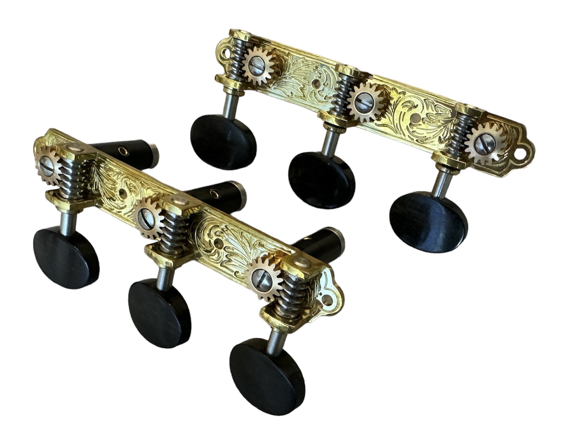 Slone Tunning Machines / Leaf Bright Brass / Ebony